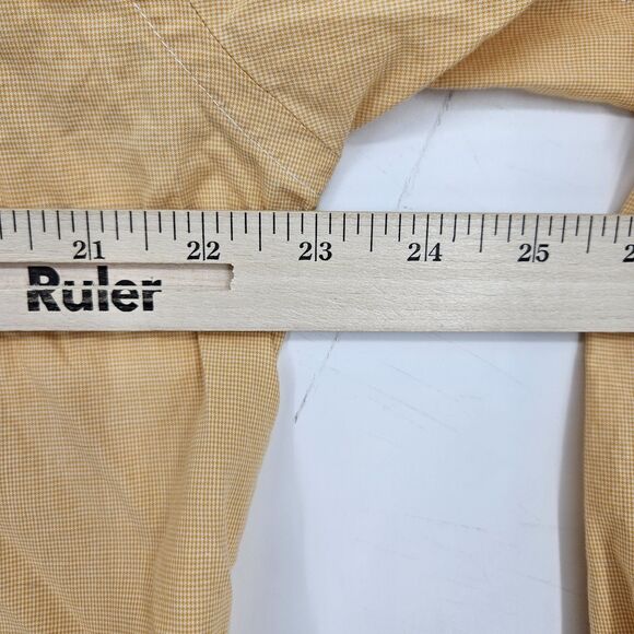 Vintage Gitman Bros Shirt Mens 16 35 Button‎ Down Long Sleeve Orange Cotton USA - Picture 9 of 11